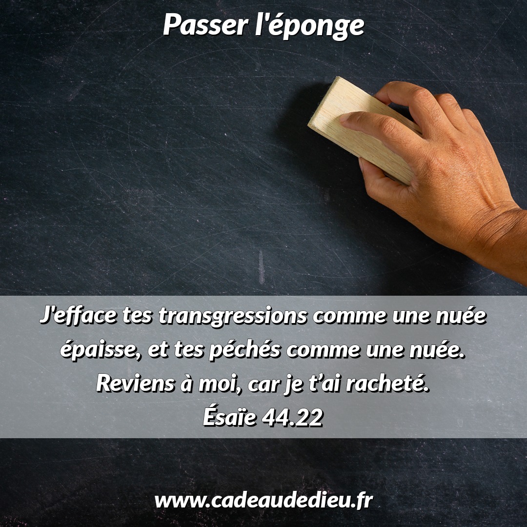 Passer l'éponge