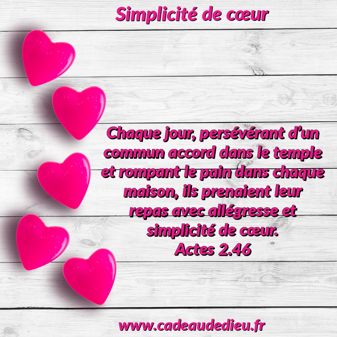 Simplicité de cœur