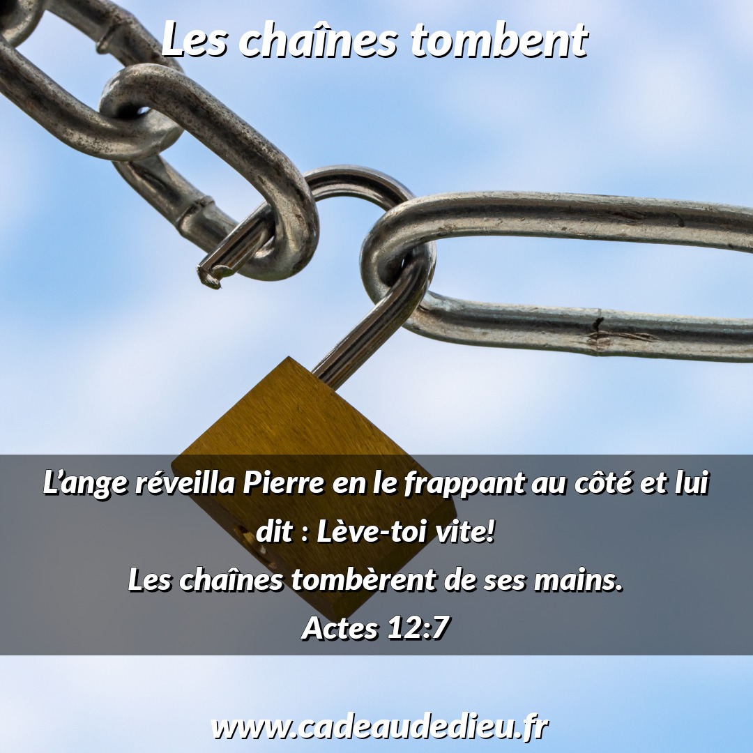 Les chaînes tombent