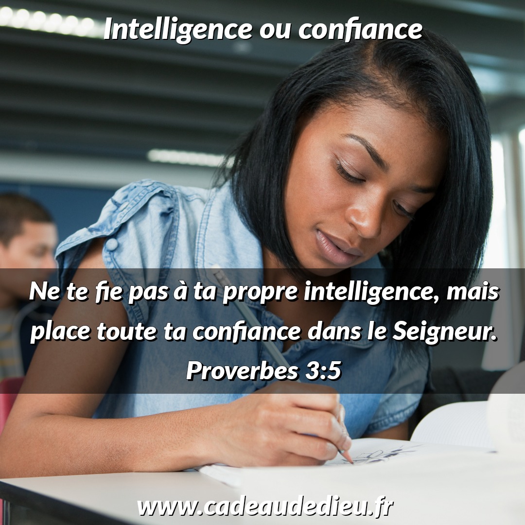 Intelligence ou confiance