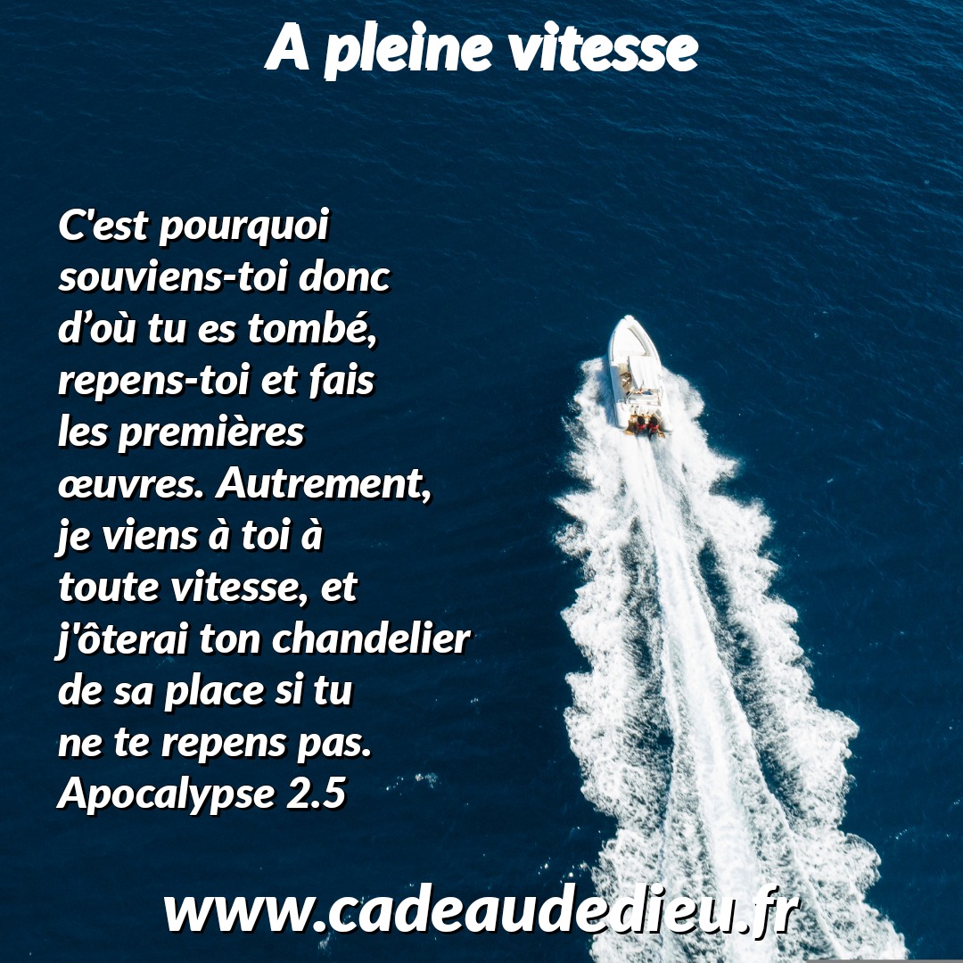 A pleine vitesse