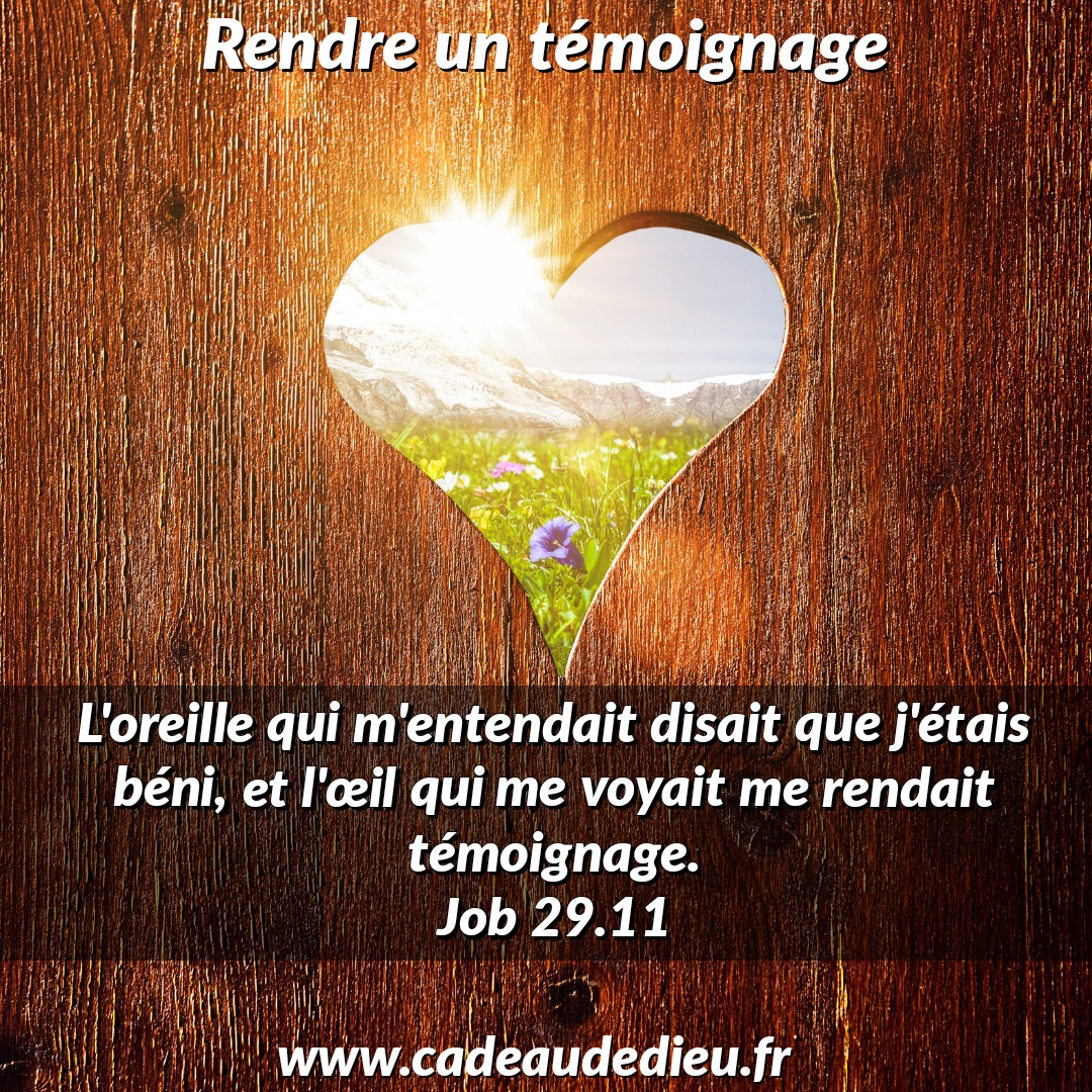Rendre un témoignage