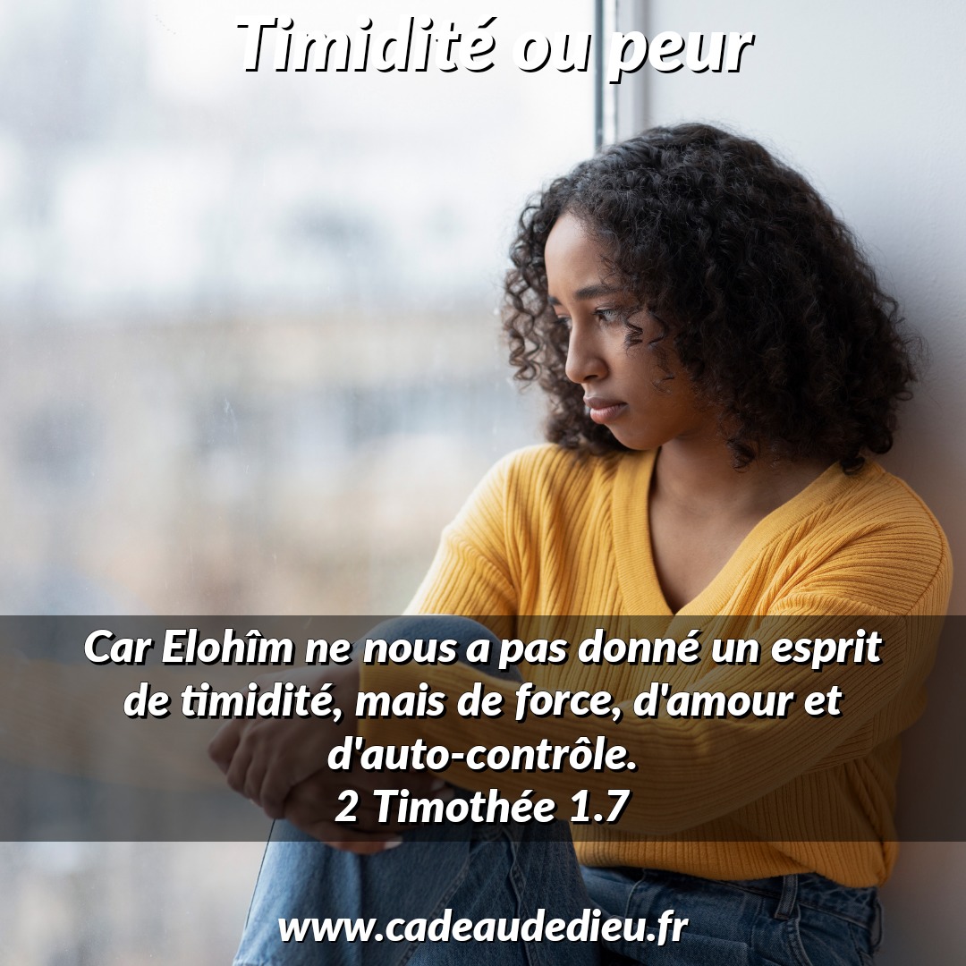 Timidité ou peur