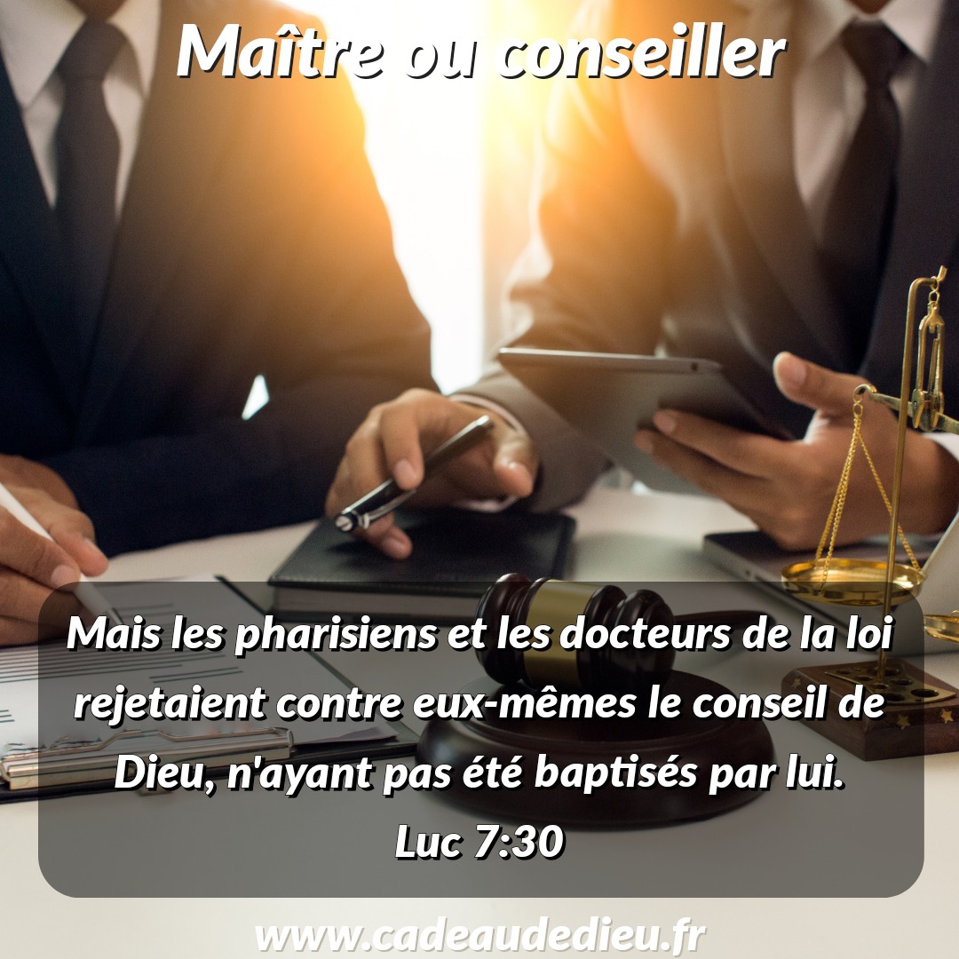 Maître ou conseiller