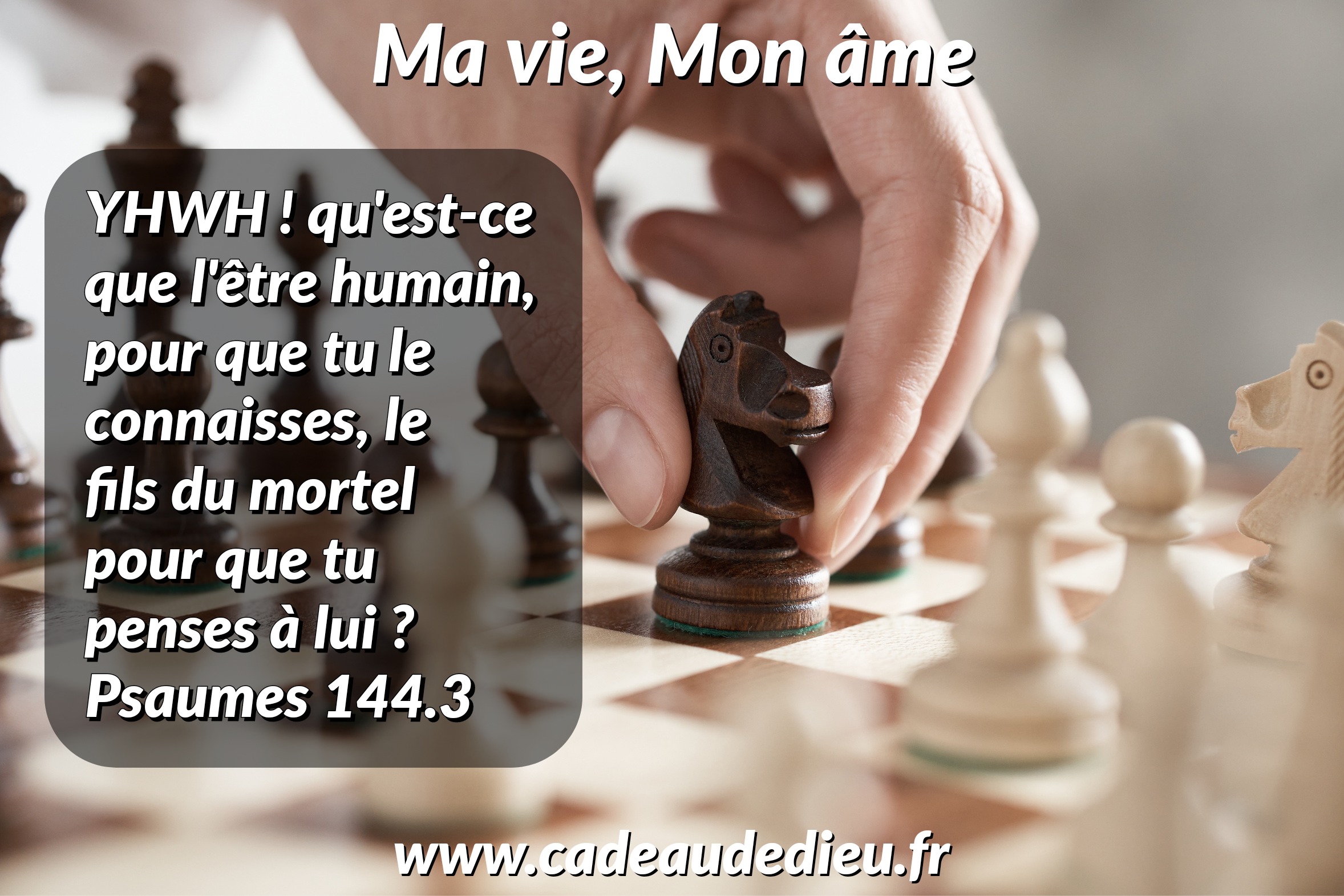 Ma vie, Mon âme