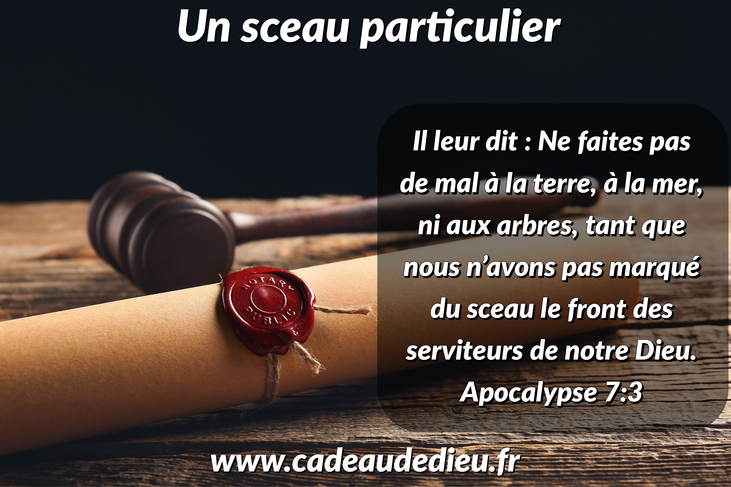 Un sceau particulier