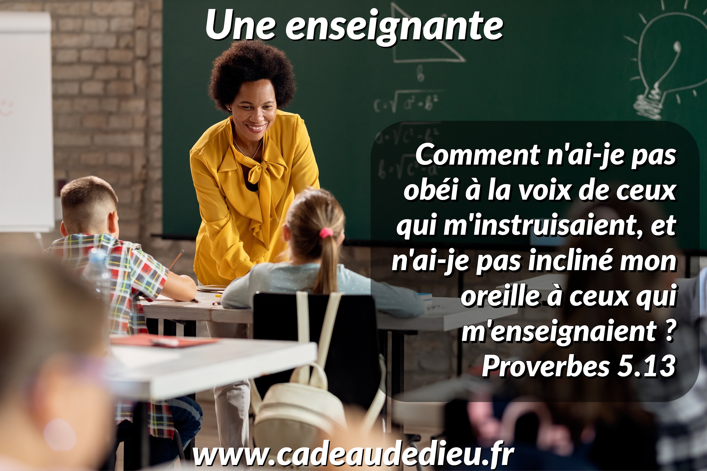 Une enseignante