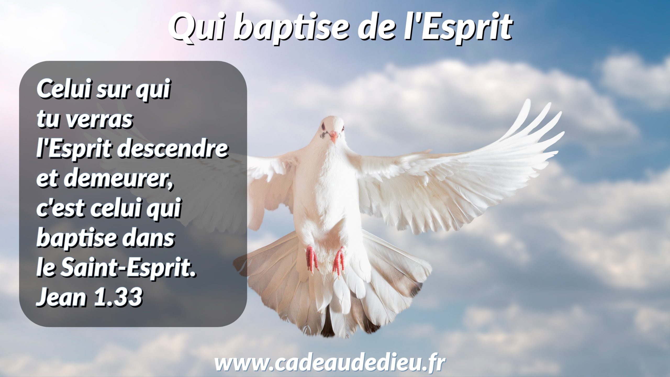 Qui baptise de l'Esprit