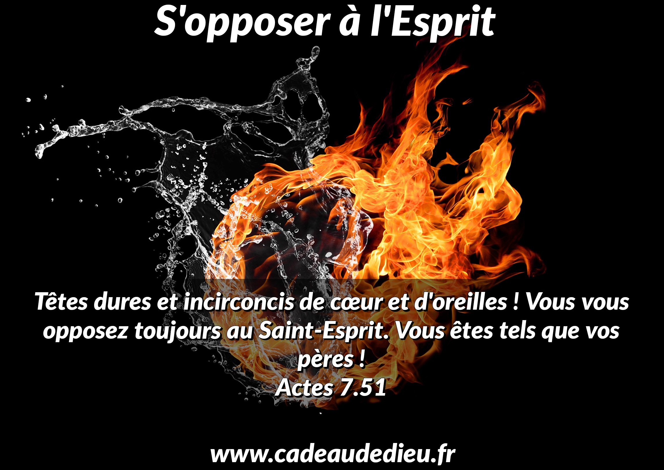 S'opposer à l'Esprit