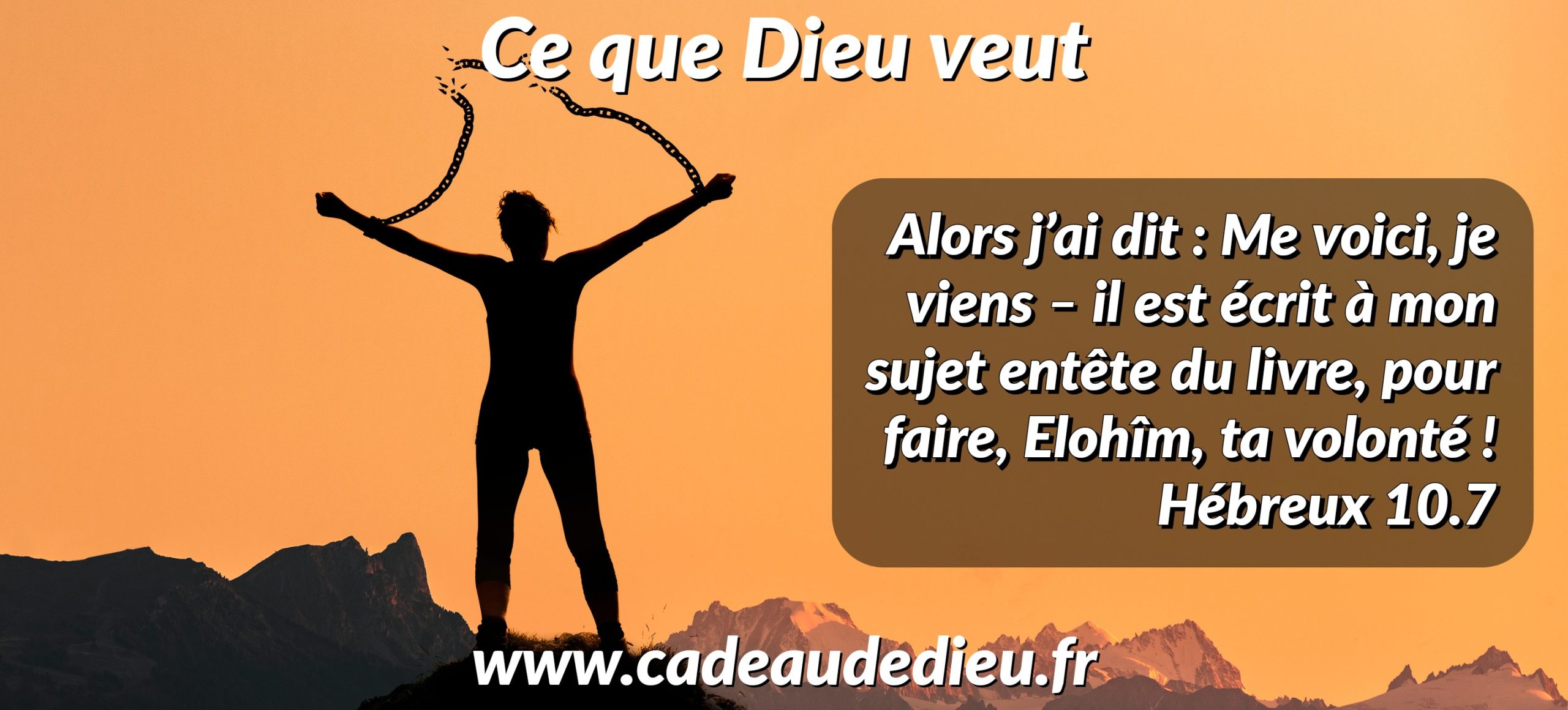 Ce que Dieu veut