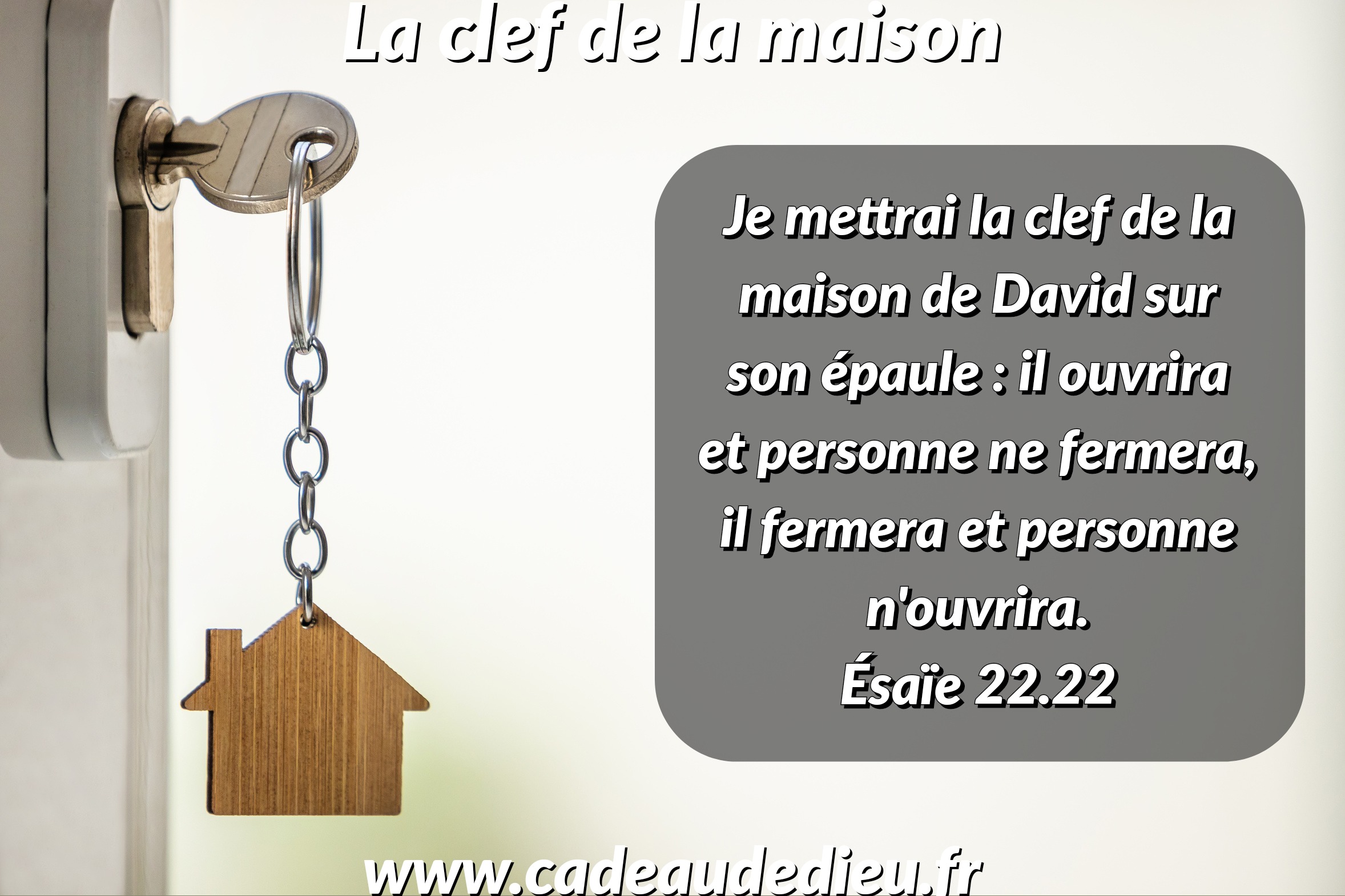 La clef de la maison