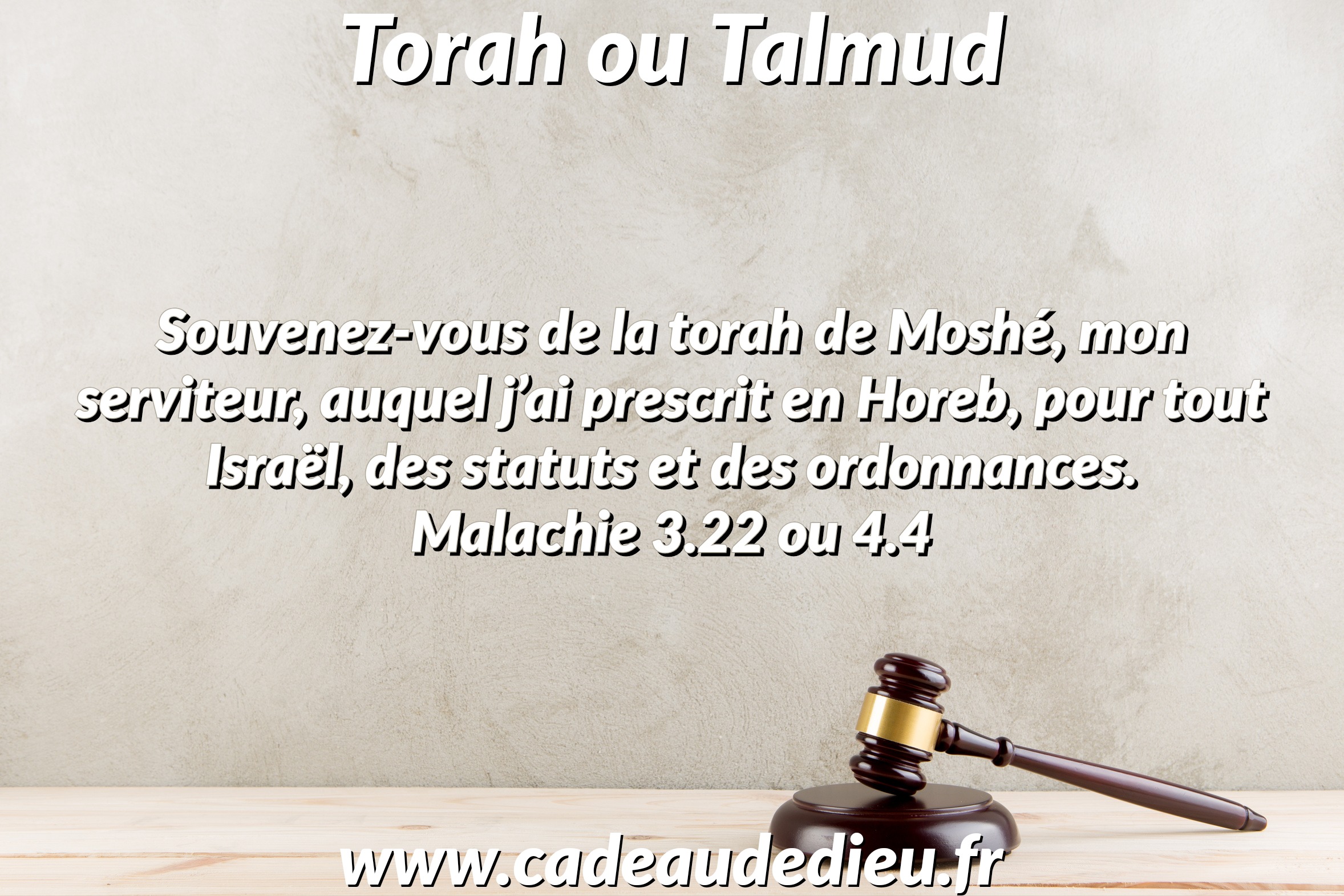 Torah ou Talmud