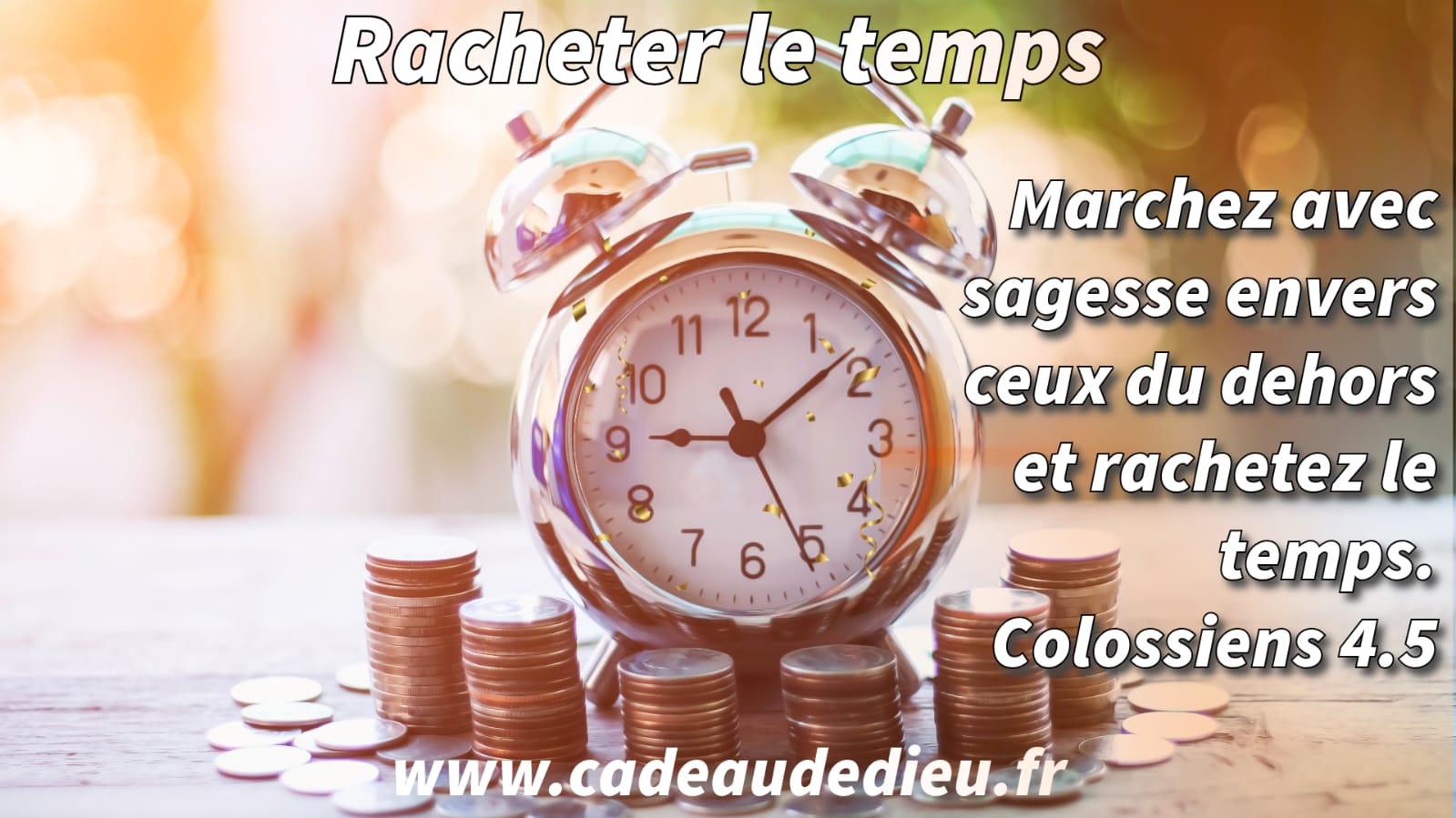 Racheter le temps