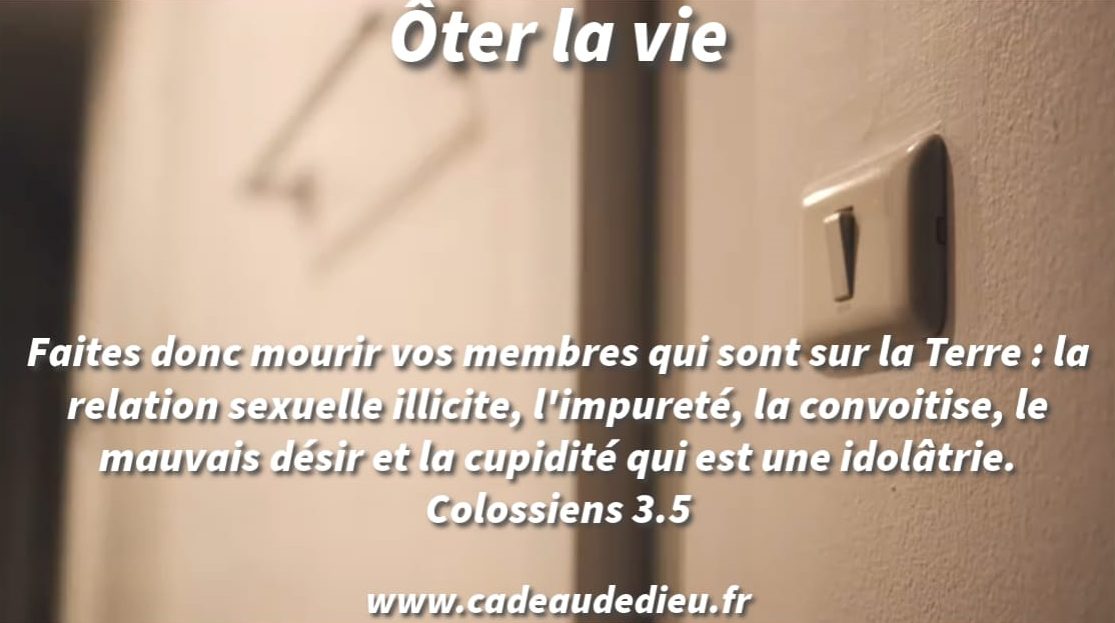Ôter la vie