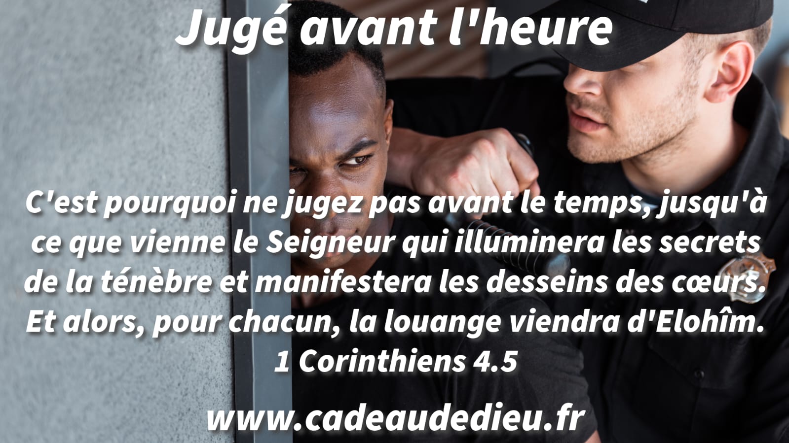 Jugé avant l'heure