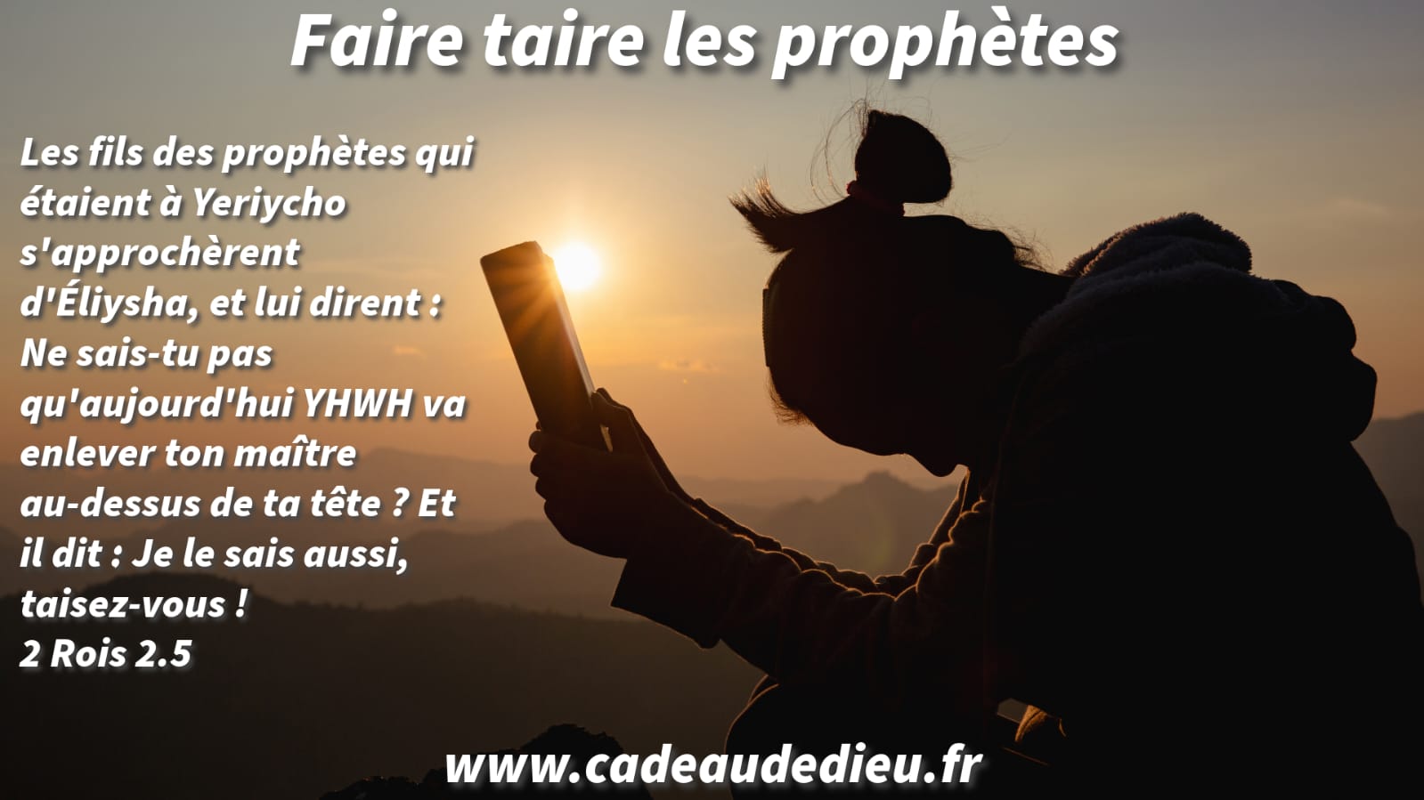 Faire taire les prophètes