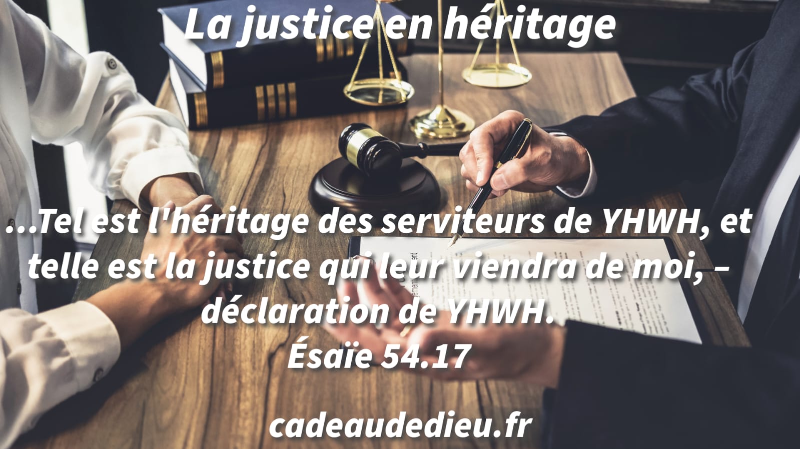 La justice en héritage