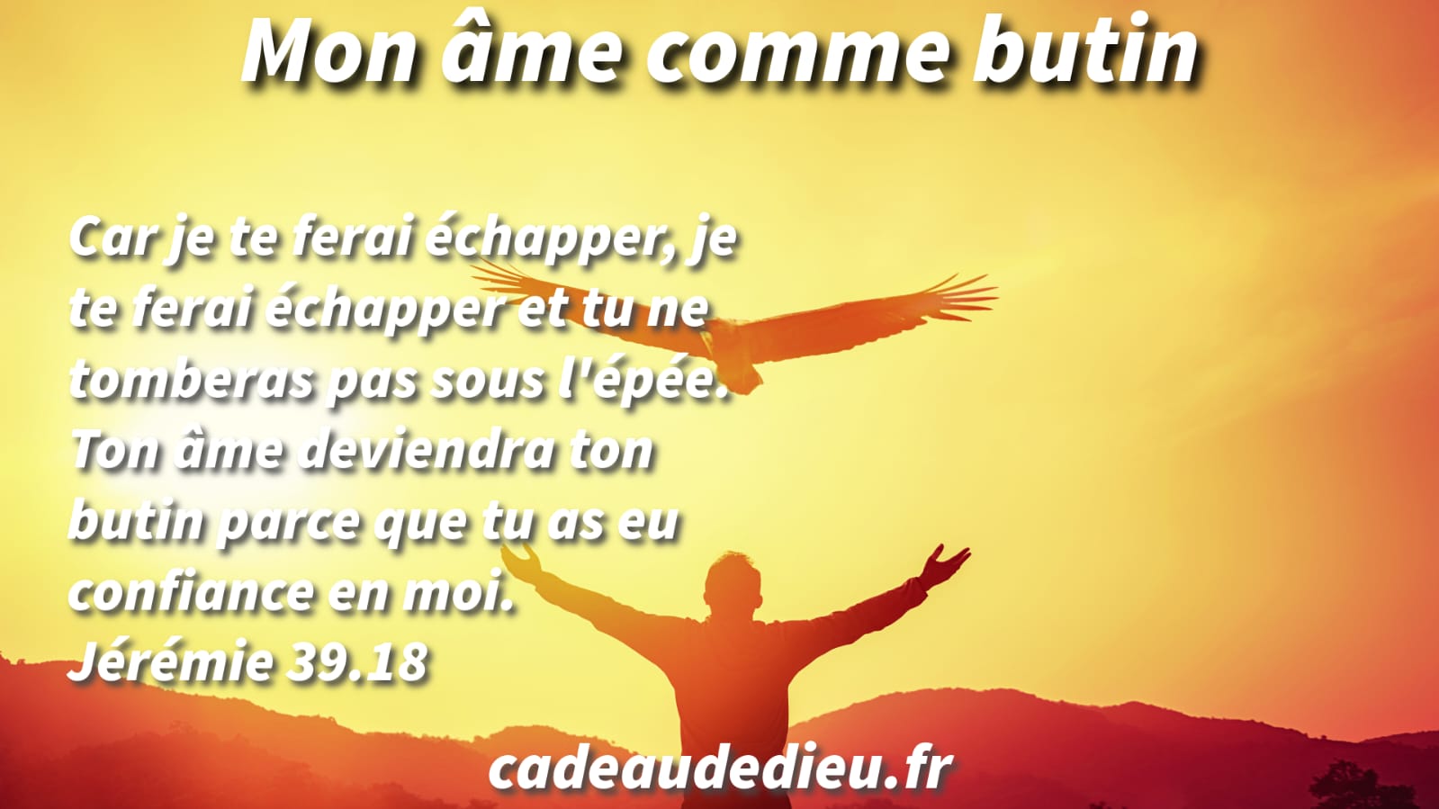 Mon âme comme butin